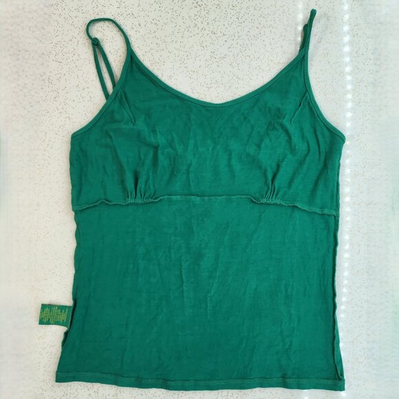 Emerald/Jade Green Y2K Tank top with Gusseted Bust - Picture 3 of 7
